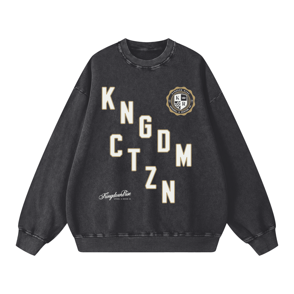 Kingdom Citizen Crewneck | Ash Black