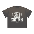 Kingdom Citizen Premium Tee | Sun Fade Raw Edge T-Shirt
