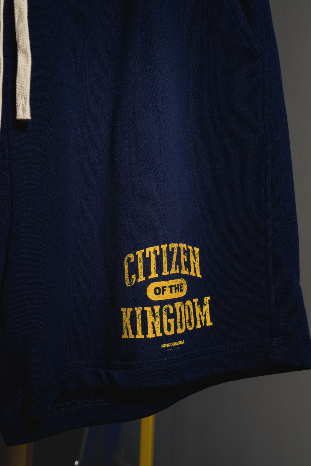 Kingdom Citizen Shorts - Navy Blue | Sun Fade Cotton Shorts