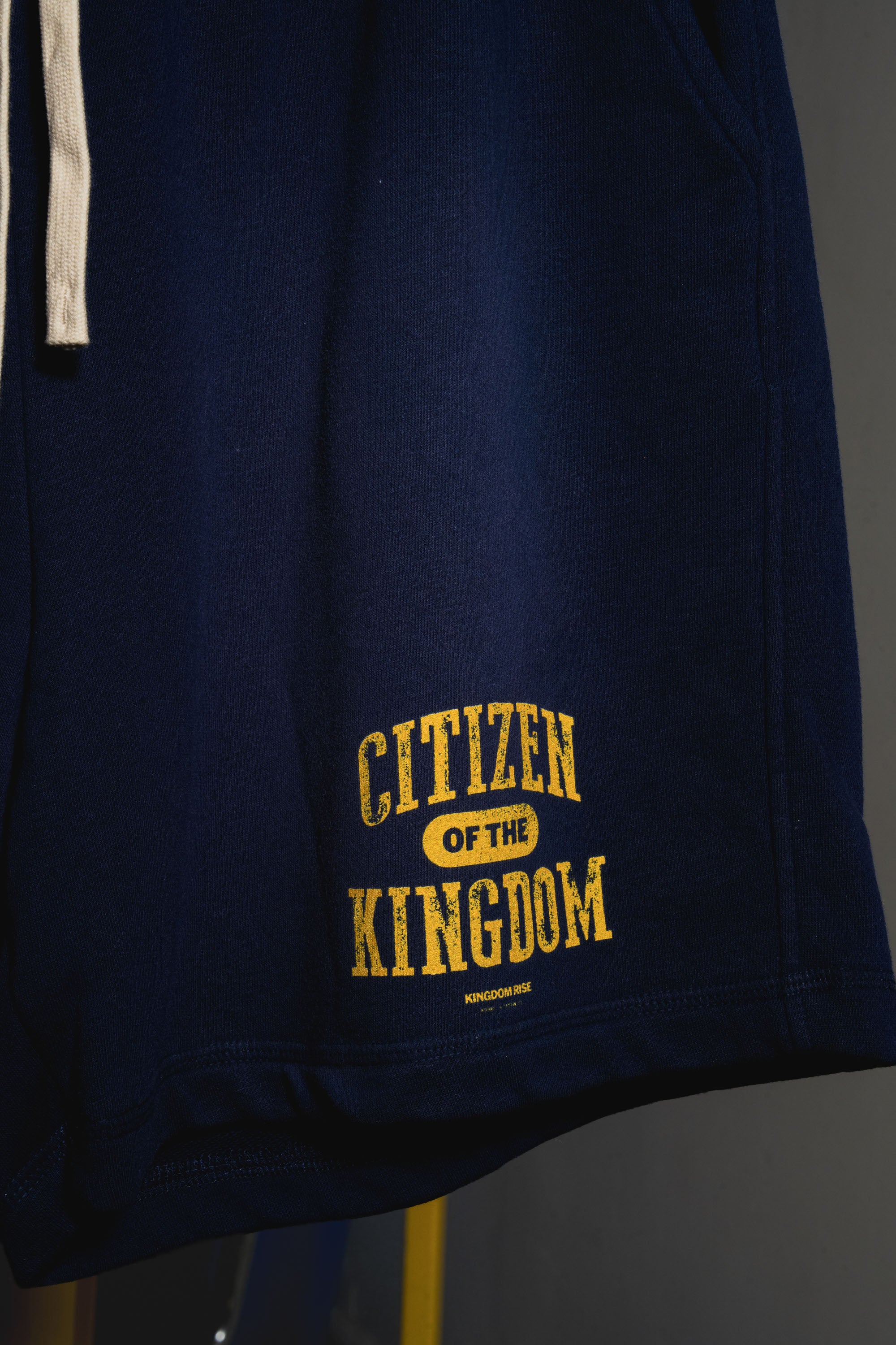 Kingdom Citizen Shorts - Navy Blue | Sun Fade Cotton Shorts