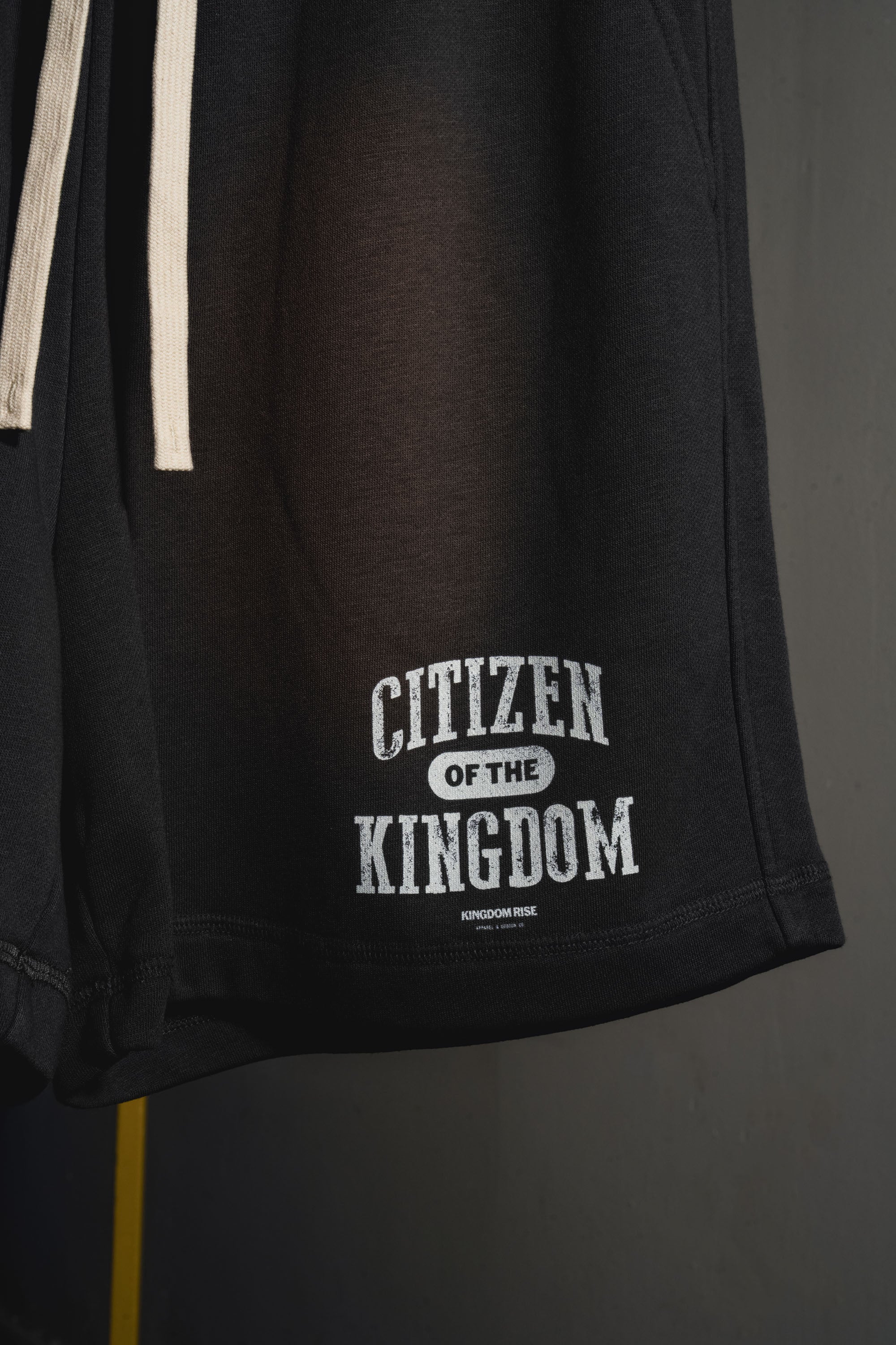 Kingdom Citizen Shorts - Dark Gray | Sun Fade Cotton Shorts