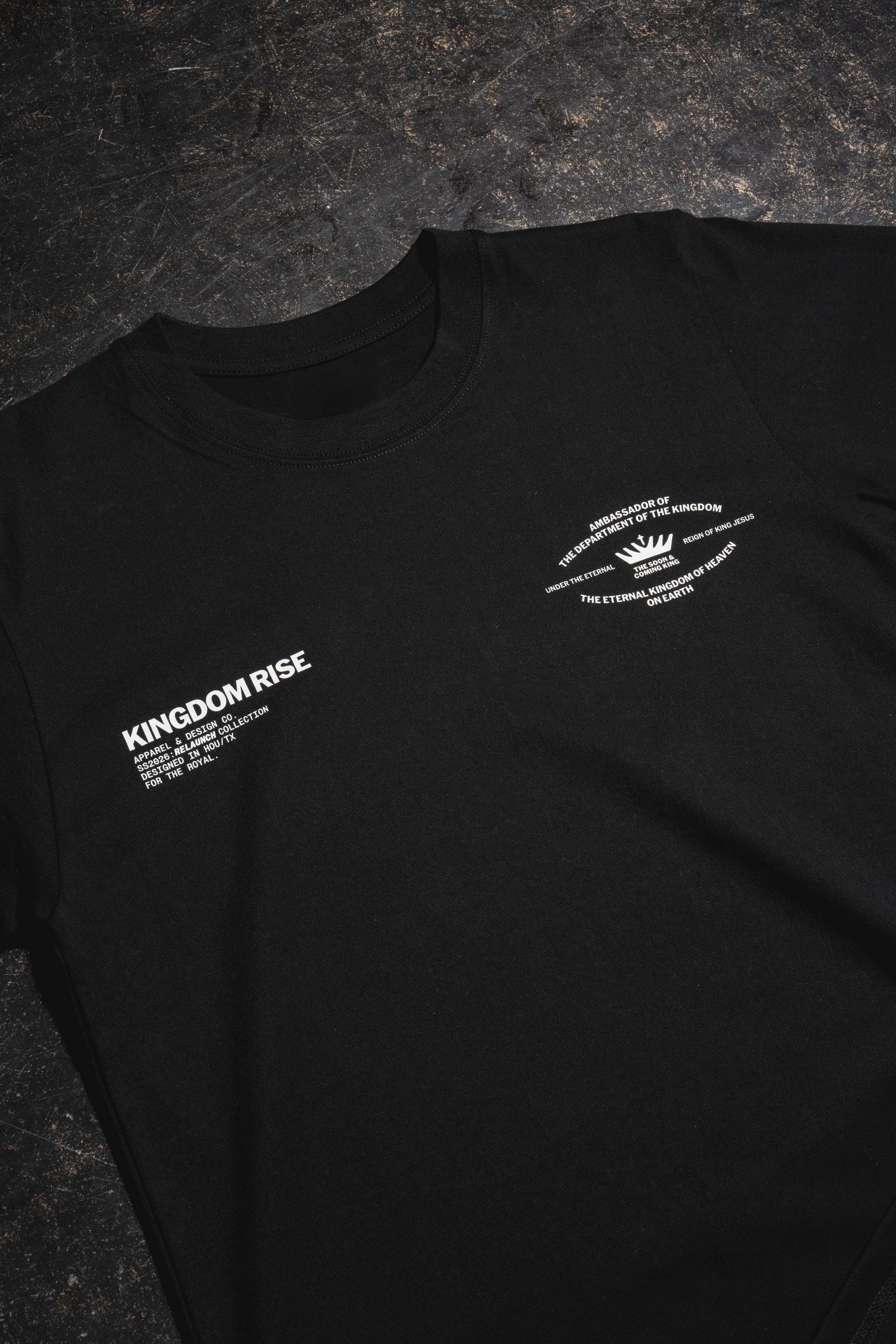 Kingdom Dept. Essential Tee - Black | Unisex Cotton T-Shirt