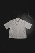Royal Priesthood Button-up - White | Vertical Stripe Boxy Shirt
