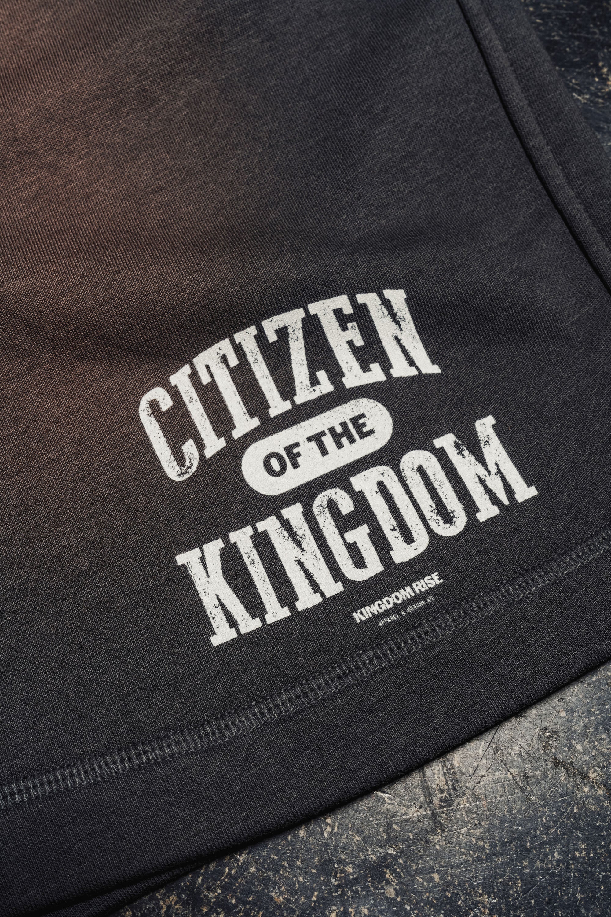 Kingdom Citizen Shorts - Dark Gray | Sun Fade Cotton Shorts