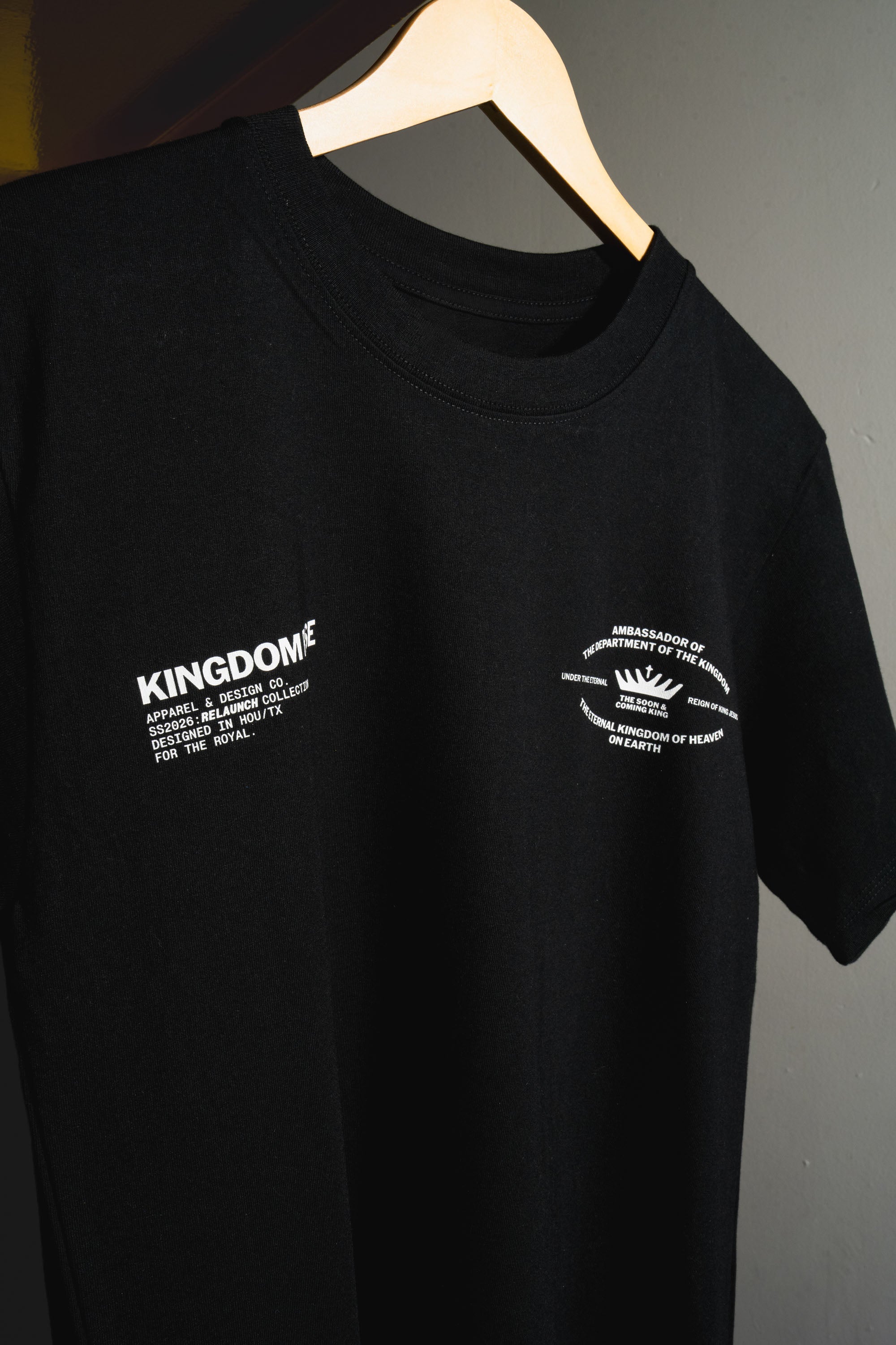 Kingdom Dept. Essential Tee - Black | Unisex Cotton T-Shirt